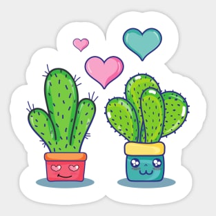 Small Cactus Plant - Love Cactus Sticker